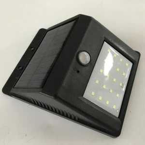 popular style IP65 waterproof solar led emergency light PIR motion sernsor outdoor wall lamp
