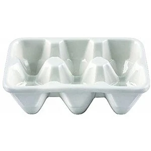 Porcelain Custom Egg Tray with 6 Holes