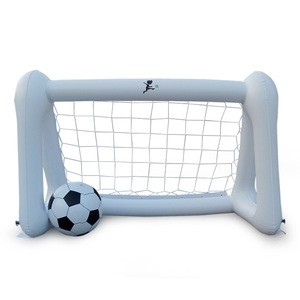 Portable Inflatable Football Goal Net with Balls Water Polo Goal Mini Soccer Game Goal Post Water Toys for Adults and Kids