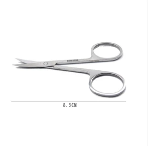 Portable Manicure Stainless Steel Makeup Scissors Eyebrow Scissors Eye Lash Eyelashes Scissors with Sharp Head