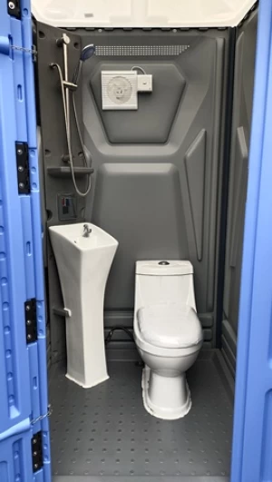 Portable mobile ceramic toilet with shower combination mobile shower room