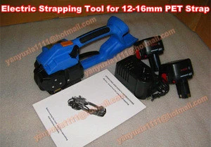Portable&handheld Electric PET/PP/Plastic Band Strapping Tool,Battery Operated Packaging Strapping Tool 12-16MM