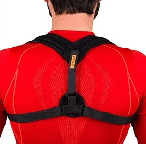 Posture corrector back support for men women adjustable brace for clavicle correction while sitting