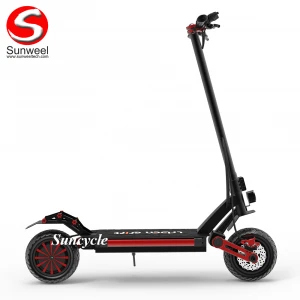 Powerful Electric Scooter Dual Motor 1600w Offroad Tire E-scooter Folding Kick Foot Skateboard Sports Scooters for Sale