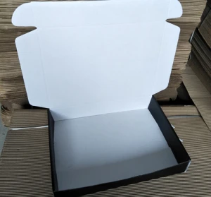 Printed corrugate  paper box  black packing box