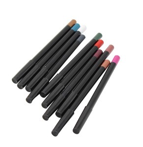 Private Label 16 Colour Wholesale Waterproof Custom Lipstick Wooden Lip Liner Pencil
