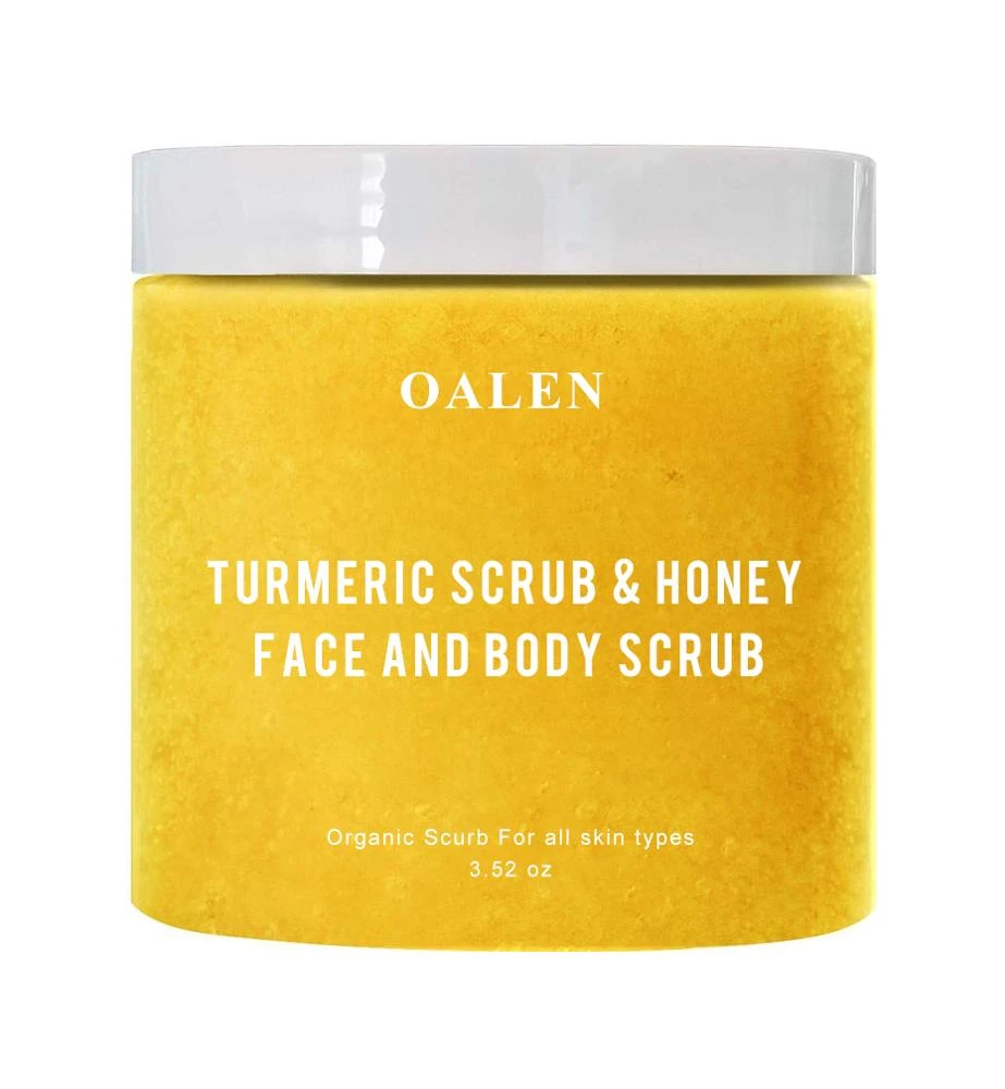 Private Label Organic Brightens And Skin Tone Anti Acne Honey Turmeric Facial Scrub