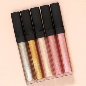 Private Label Stay Glossy Sweet Cosmetic Lip gloss Sets For Women 5 Color Glitter Shiny Lipgloss Party Makeup Supplier Low MOQ
