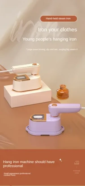 Professional Electric Handheld Garment Steamer Wet-Dry Double Hot Steam Generator Portable Mini Rotating Iron Home Traveling