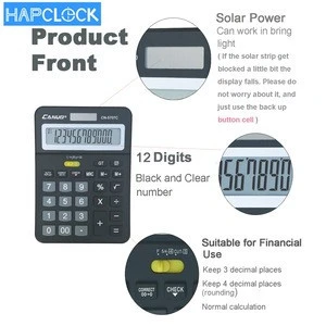 Promotion Price School Supplies Stationery 120 Steps Check Correct Led Big Button Solar Electronic 14 Digit Calculator