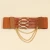Import Promotional Custom Fashion Personality Brown Handmade Elastic Elastic Woven Belt from China