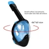 Promotional Full Face Snorkel Mask 180 degree view Diving Mask