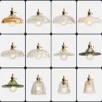 pure copper glass  dining room  living room chandelier  3 pendant island kitchen light