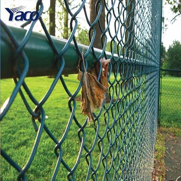 pvc coated black green fence prices chain link diamond cyclone wire mesh fences baseball manufacturers