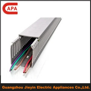 PVC wire cable ducts plastic cable trunking and accessories in Guangzhou