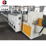 PVC wood plastic/PVC/UPVC door window profile extrusion line/making machine,square pipe making machine