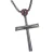 Import PVD Black Plated Stainless Steel Athletes Cross Necklace Sports Pendant Baseball Charm Baseball Bat Cross Necklace from China