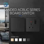 Quality Guarantee UK Standard Acrylic 1 Gang 1 Way Wall Switches for Living Room Office ISO CE IEC Power Socket