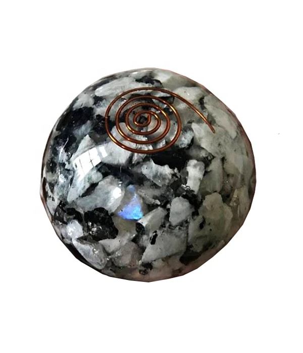 Rainbow Moonstone Orgone Healing & Meditation Sphere Ball: Wholesaler, Supplier and Manufacturer of Agate Stone Products Export