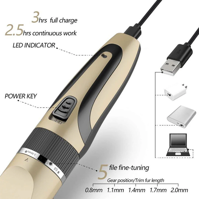 Rechargeable Cut Electric Machine Battery trimmer Barber_hair_trimmer Ear Nose Hair Trimmer