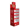 Recyclable Half Pallet Printed Shelf Ready Economy High Quality Led Light Cardboard Promotion Trade Show Display Stand