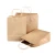Import Recyclable import kraft white food paper bag with twisted handles or not logo printing is supported take away bag with low MOQ from China