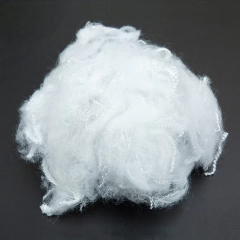 100% recycled solid polyester staple fiber 6Dx51mm (Silicon)