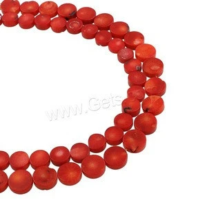 red coral price Beads Natural Flat Round different size for choice Hole:Approx 1mm Approx 15.7 Inch 1268473