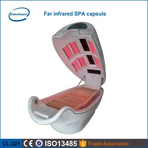 Red Far infrared 8 lights led spa capsule for wholesale detox slim /skinny detox /ion detox equipment