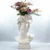 Resin David Bust Vase Greek Statue Planter Flower Urn Home Garden Decor Sculpture