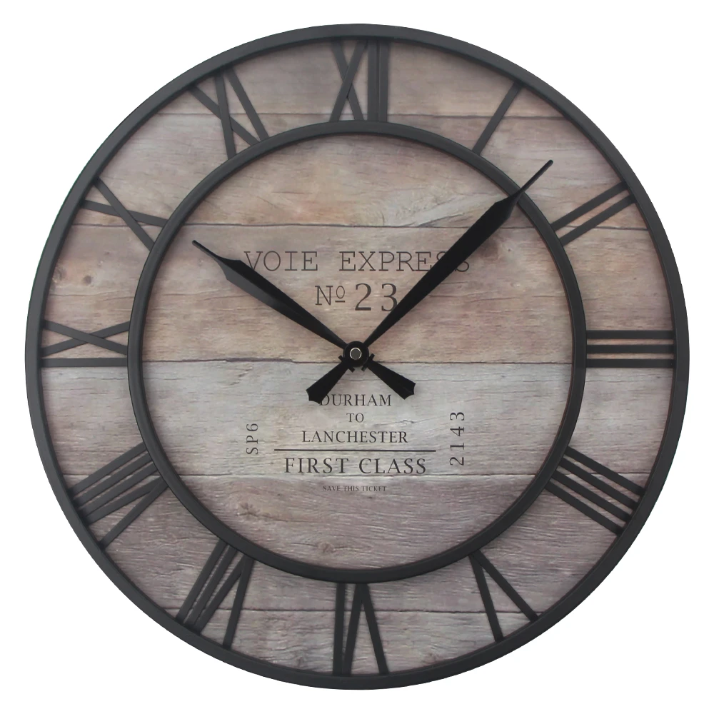 Retro Creative Metal Art Clock  Large home Decorative Clocks big modern luxury digital wall clock reloj pared horloges