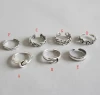 retro old open female silver joint ring foot ring Korean 925 sterling silver rings