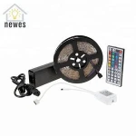 RGB LED Strip Lights Kit 5050 SMD 5M 300LEDs Flexible LED Light +44 Keys IR Remote Controller + 12V 6A Power Adapter Set