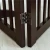 Import Rich walnut solid wood fence skillfully crafted 3-panel pet gate from China