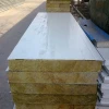roof Rock Wool sandwich panel for wall and roof materials 50mm to 200mm thickness,heat insulation materials