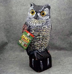 Rotating-head Owl Decoy for Hunting,garden decorative owl