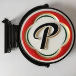 Round Style Double Side Outdoor Advertising Light Box
