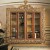 Import Royal Palace Rococo Luxurious Buffet Cupboard Cabinet/ Solid Wood Carved Golden Sideboard Cabinet with Mirror from China