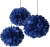 Import Royal Prince Baby Shower Decorations Navy Blue Cream Gold Bridal Shower Decorations Gold Confetti Balloons Tissue Pom Poms from China