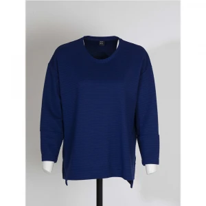 Royale Design Long Sleeve O Neck 75% PES Casual Women Blouse / Shirt
