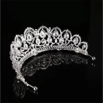 RS012 European Noble Luxury Tiara  White Crystal Bridal Crown Hotsale Style Baroque Vintage Wedding Hairbands