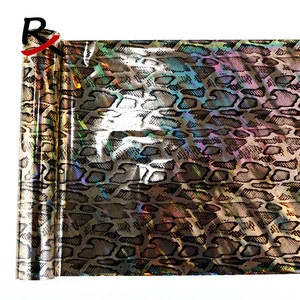 RX-5007# PET material gold holographic hot stamping foil for textile