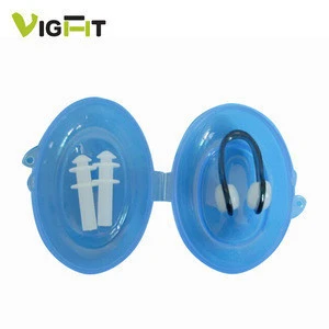 Safe Cheap Price  Water-Proof100% Comfortable Silicone Swimming Earplug &amp; Nose Clip