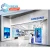 SAMSUNG White Laminate Display Counter Mobile Shop Display Showcase Tempered Glass Mobile Phone Display Stand