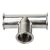 Import Sanitary Tri Clamp Ferrule 304 Stainless Steel 3 Way Elbow Pipe Fittings from China