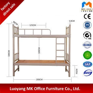School furniture dormitory metal bunk beds double deck steel beds