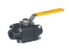 Screw End Forged Steel A105 3 PC Ball Valve