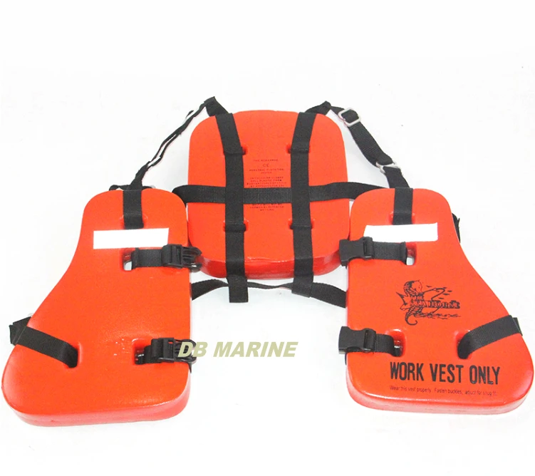 SeaHorse 3 Piece Work Vest for Marine Use, Working Life Vest, Foam Life Jacket