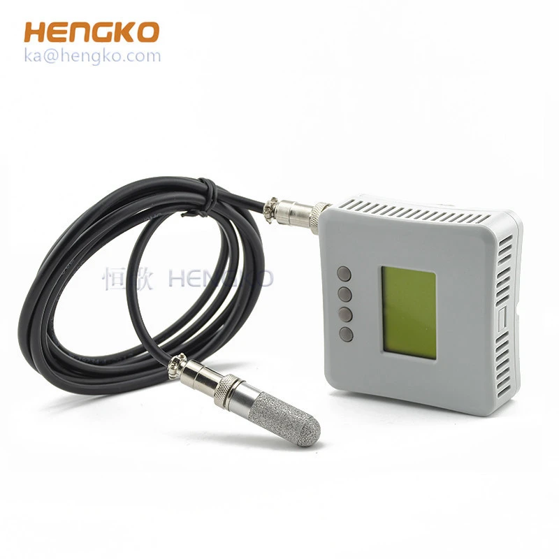 Sensor probe housing 4-20mA RS485 digital display screen incubator temperature humidity transmitter detector test analyzer