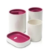 Set Of 4 Bathroom Accessory Soap Box Tooth Cup Storage Bottle